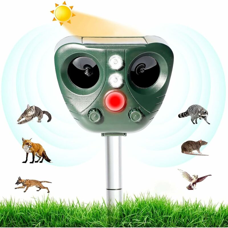 Animal Repellent with Spike, deter animals with ultrasound