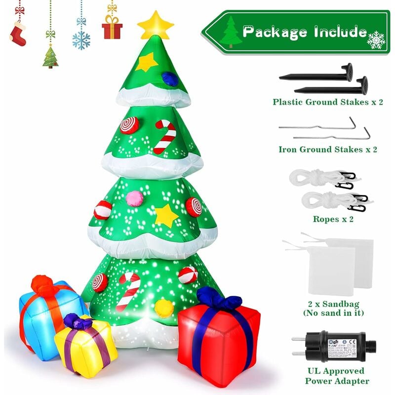 plastic inflatable christmas tree