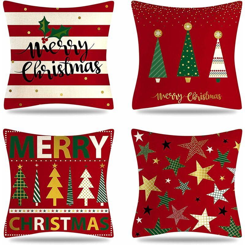1pc Classic And Simple Christmas Snowflake Printed Velvet Pillow Cover For  Living Room Sofa Cushion, Pillow Insert Not Included
