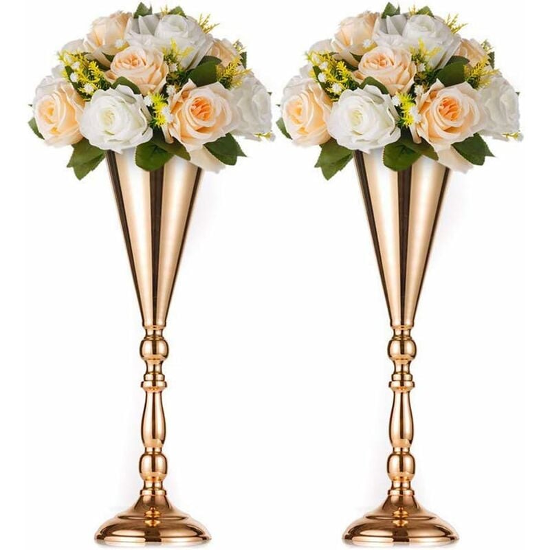 2pcs Metal Flower Rack, Home Cabinet Wall Fake Flower Vase