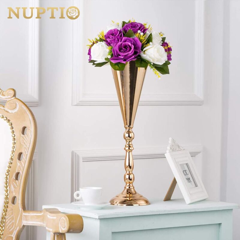 2pcs Metal Flower Rack, Home Cabinet Wall Fake Flower Vase