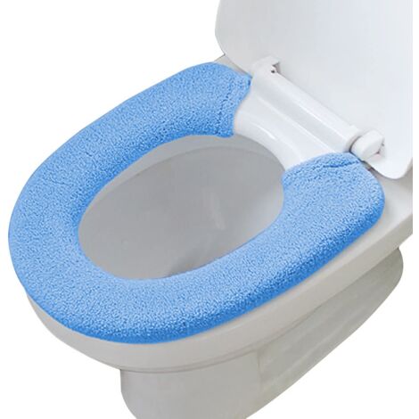 Toilet seat cover with snaps fixed stretchable washable in fiber cloth toilet seat cover cushions easy