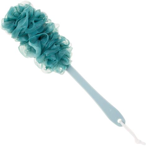 Back Scrubber for Shower Loofah Long Handle Bath Body Brush Soft Nylon Mesh Sponge for Shower Loofah On a Stick for Men Women Exfoliating Scrub Cleaning Luffa for Elderly
