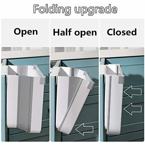 Foldable Door Kitchen Trash Can,For Car Home Office