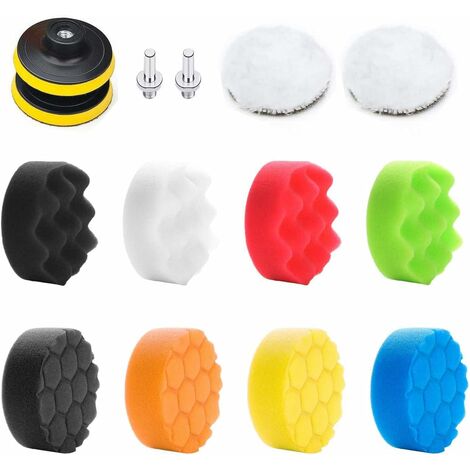 25 piece Car Polishing Pad Kit Drill Tip Connection - 3 Pads