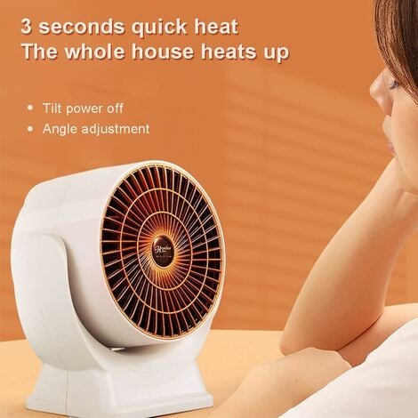 Quiet Economy Space Heater, Portable Electric Fan Heater, Mini