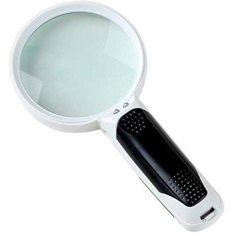 Large Magnifying Glass With Led Light - 2x 4x 25x Magnification