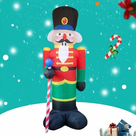 2.4M/8 Feet Christmas Inflatable Nutcracker Soldier, Santa Claus ...