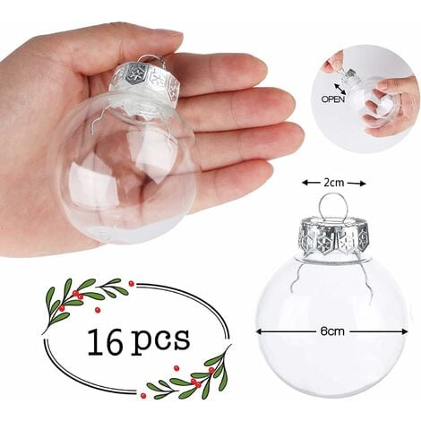 90 mm Clear Plastic Fillable Ornaments Star - Fillable Star Ornaments - 8  pc