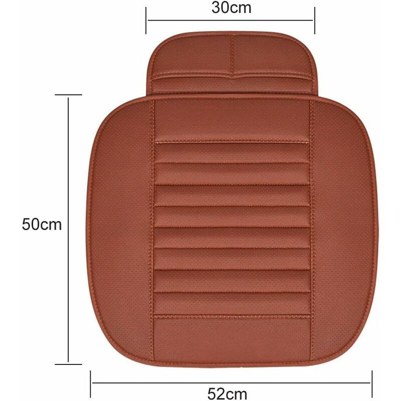 Autositzkissen Autositz Kissen Universal Autokissen in Bambus Holzkohle  Four Seasons Komfortables und atmungsaktives Schutz für Bürostuhl Autositz  (braun)