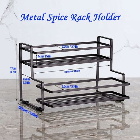 Yctze 2-stöckiges Gewürzregal In Pink - Mit Entwässerung Für Küche