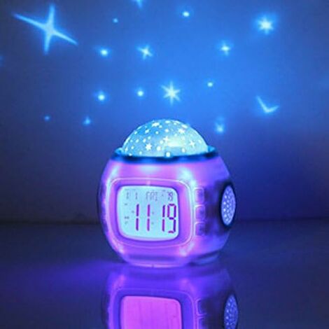 LED-Holzuhr, kreative elektronische Uhr, quadratische Digitaluhr