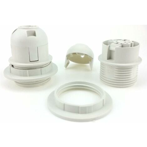 Lampenfassung - Für E27-Glühlampe - Praktische Fassung - Adapter aus  Kunststoff für Lampenschirm HIASDFLS