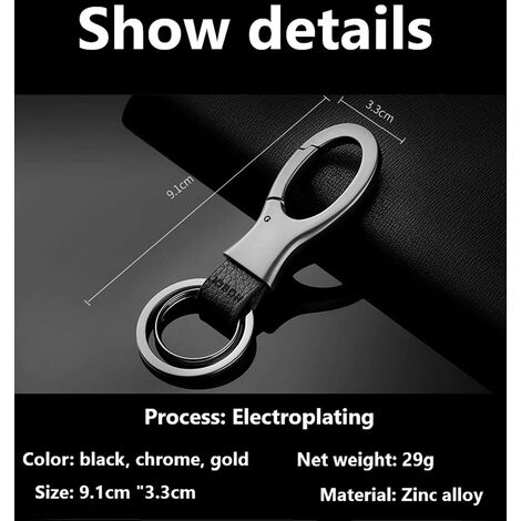 Eastor Karabiner-Schlüsselanhänger, Original-Schlüsselanhänger aus  Zinklegierung, Auto-Schlüsselanhänger für Herren, personalisierter  Schlüsselanhänger mit Ringen und