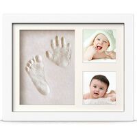 Handabdruck und Fußabdruck Baby Fotorahmen Buchstaben für Neugeborene Geschenk 