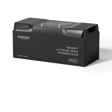 Renogy 12V 200Ah LiFePO4 Battery with Bluetooth and Self-Heating Function, 12V Lithium Leisure Battery over 5000 Deep Cycles, Backup Power for Caravan, Campervan, Motorhome, Cabin, and Trolling Motor