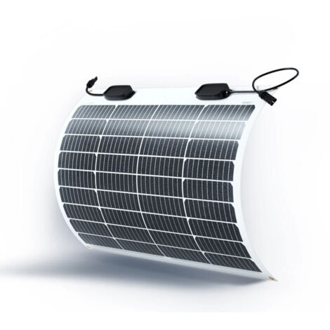 Renogy Flexible Solar Panel 50 Watt 12 Volt Monocrystalline Ultra-Flexible Bendable Mono Off-Grid Charger for Marine RV Cabin Van Car Boat Curve Surfaces (1/5)