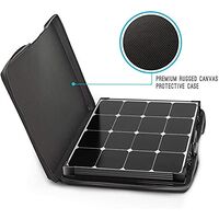 Renogy 100 Watt 12 Volt Eclipse Monocrystalline Off Grid Portable Foldable Solar Panel Suitcase Built-in Kickstand W/O Controller