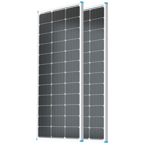Renogy 2 Stück 100W 12V Monokristallin Solarmodul – Für Wohnmobil und Balkonkraftwerk