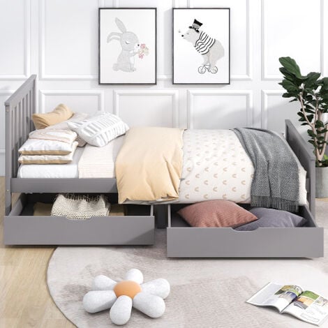 Pine platform bed on sale with storage