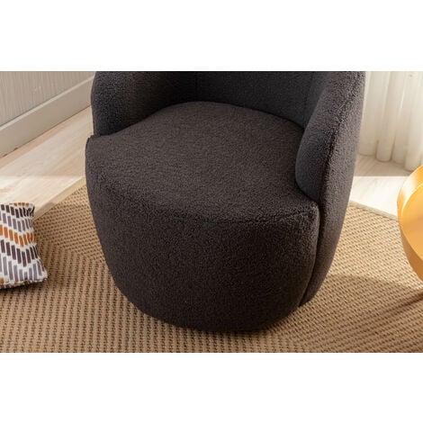 Black round best sale swivel chair