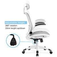 High-back Mesh Home Office Chair Ergonomic Executive Swivel Gaming Chair Computer Desk W/Adjustable Headrest&Armrest