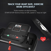Electric Treadmill Motorized Running Walking Machine Home Gym Fitness Exercise Slient 2.0HP Motor Loud Speak & MP3 12 Pre-Programs