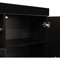Modern LED TV Unit Stand Cabinet Cupboard High Gloss Doors Sideboard Living Room
