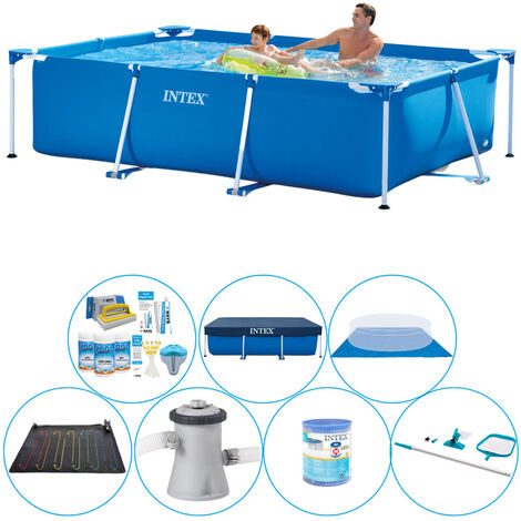 Intex Frame Pool Rectangulaire 260x160x65 cm - Pack de piscine