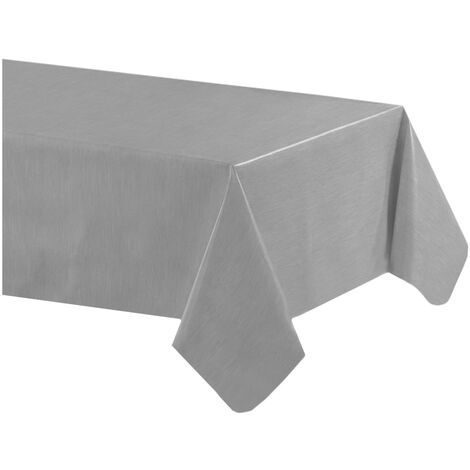 Mantel de hule de vinilo de PVC, resistente a las manchas, transparente  mantel de mesa para mesa de 4 pies, protector de plástico transparente