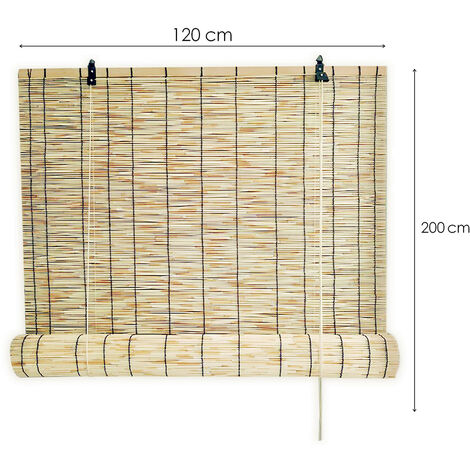Cortinas De Ventana De Bambú Persianas de Bambu Exterior Estor