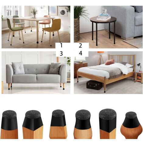 Copriruota Per Sedie Da Ufficio - 5 Pezzi In Gomma TPE, Protezione Pavimento - Foto 10