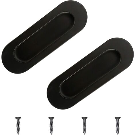 2 Maniglie Ad Anello A Scomparsa In Acciaio Inox 316 Con Viti – Per Barche, Mobili E Portelli, 57x76mm
