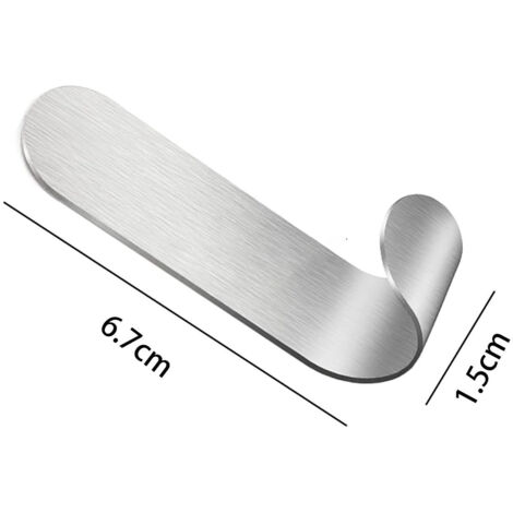 Ganci Adesivi KONE In Acciaio Inox - Confezione Da 2, Impermeabili E Resistenti Per Appendere In Bagno E Cucina Senza Forare