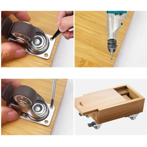 Rotelle resistenti a basso profilo per attrezzature