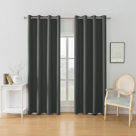 Tende Oscuranti BGment 106,7x160cm | Set 2 Pannelli Blu Navy | Isolanti Termoacustici | 3 Sistemi Di Sospensione - Foto 4