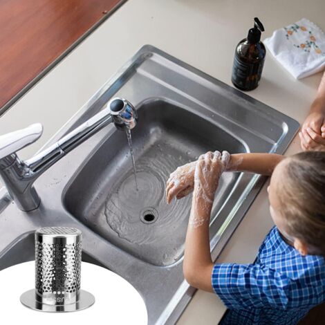 2 Filtri Scarico In Acciaio Inox - Per Lavandini Bagno E Cucina, Antiotruzione E Antinsetti