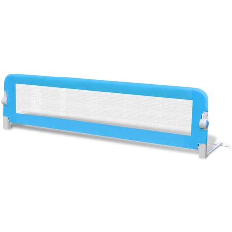 Barriera per Letto - Pieghevole e Portatile, 100 x 42 cm, Blu