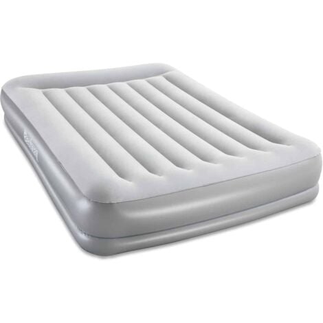 Cama Hinchable Doble Bestway 203x152x38 cm Inflador Integrado Tritech Gris