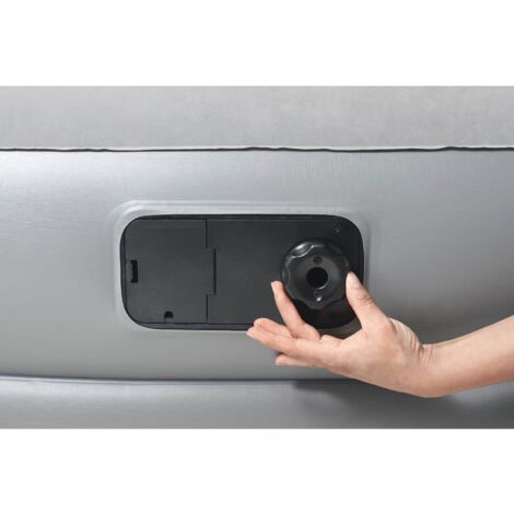 Cama Hinchable Doble Bestway 203x152x38 cm Inflador Integrado Tritech Gris