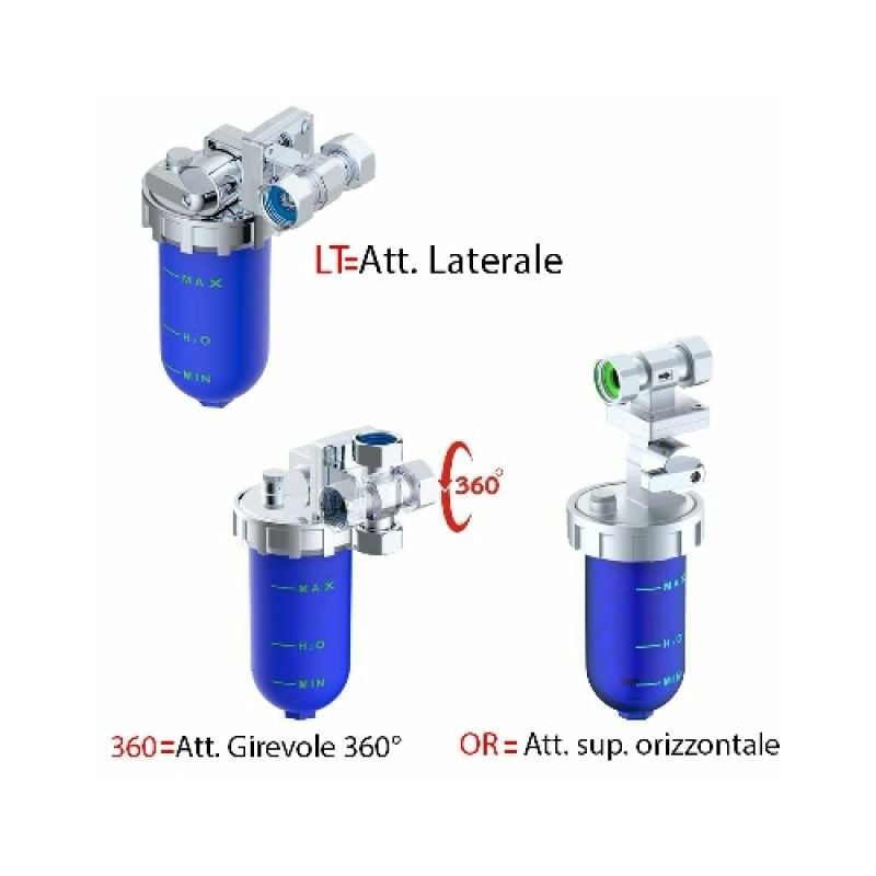 DOSATORE PROPORZIONALE DI POLIFOSFATO Att. sup. orizzontale FF 1/2"