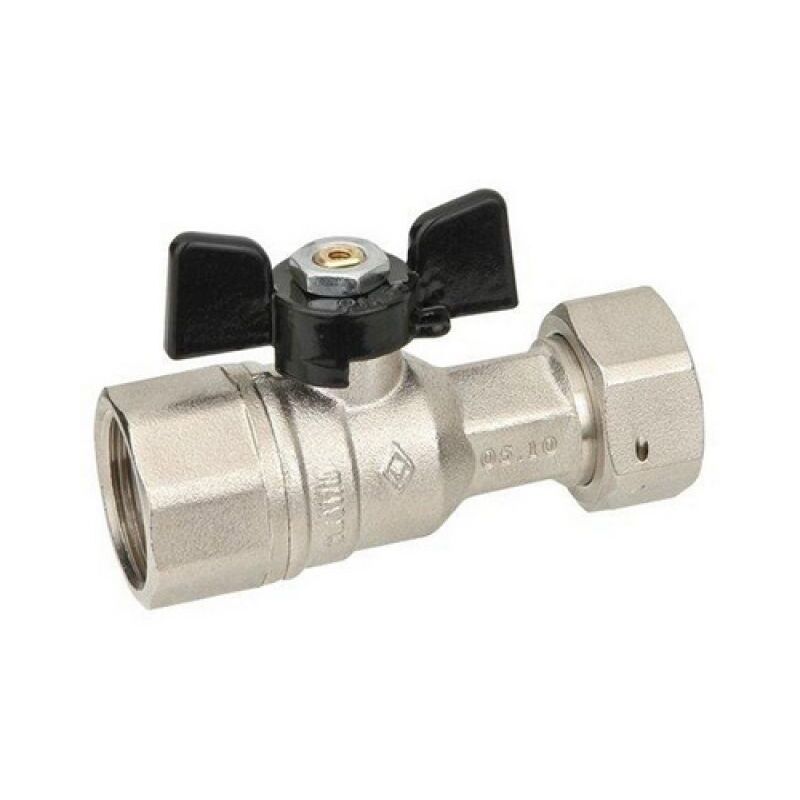 Mini Valvola A 1/4 Di Giro Boutt 3184160 RDS12C – Attacco Maschio/Femmina 12x17, Dado Mobile, Pressione 7 Bar, Per Liquidi