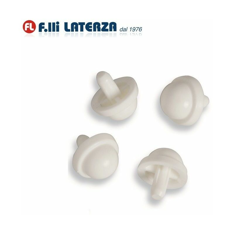 KIT 4 Pz. PARACOLPI PER COPRIVASO SEDILE WC GOMMINI DIAM. 22 mm. CON PERNO