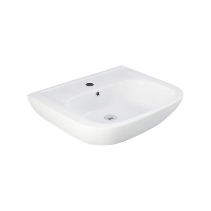 Lavabo Duravit D Code Bianco 55 Cm | Lavabo Bagno Moderno Con Troppopieno | 1 Foro Rubinetto - Foto 12