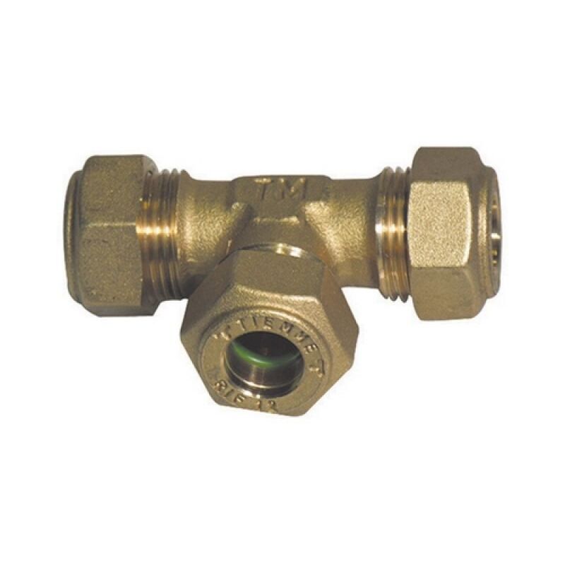 Raccordo A T In Ottone 1/8" NPT Femmina, Per Collegamenti Aria/carburante/acqua/olio/gas