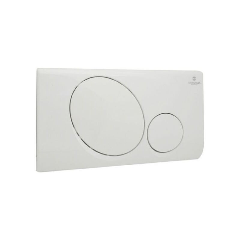 Placca Bianca Kariba 306300 Per Cassetta Incasso Monopulsante - Interruzione Risciaquo Start/Stop - Foto 3