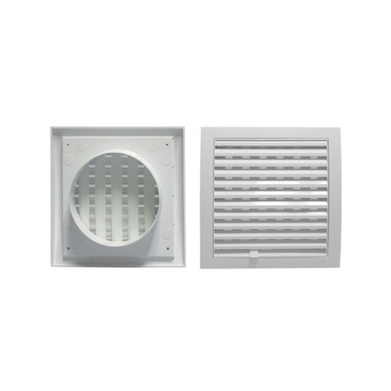 Griglia Aerazione 23x23cm Con Rete Antinsetti - Bianca - Foto 4