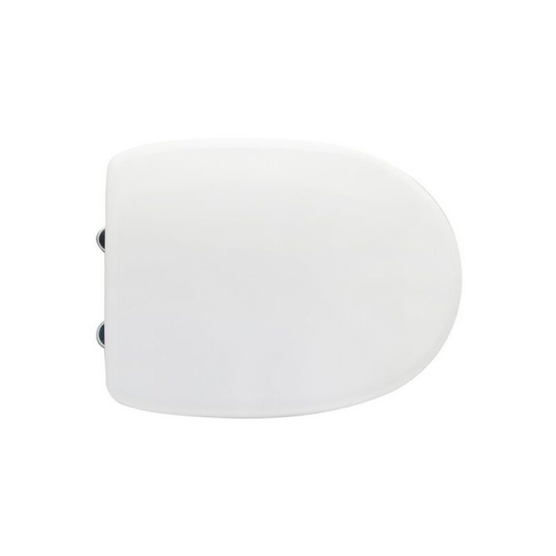 SEDILE WC UNIVERSALE 'K2F' BIANCO IN LEGNO MDF - CERNIERE METALLO
