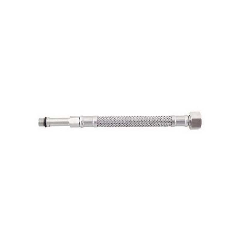 MONTERAL Tubo Flessibile Corazzato 30 Cm 1/2” X 1/2” In Acciaio Inox – Pressione Max 10 Bar, Temperatura +70°C, Garanzia 10 Anni