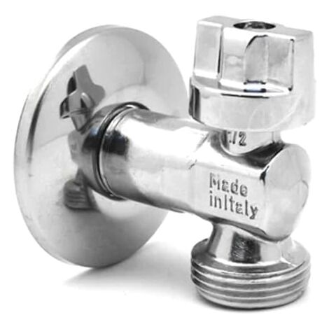 RUBINETTO LAVATRICE CROMATO A SFERA CON ROSONE 1/2 x 3/4 PN 10 | Leroy Merlin